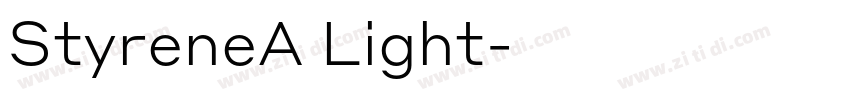 StyreneA Light字体转换